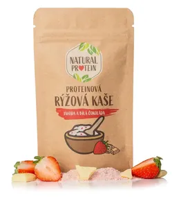 NaturalProtein Proteinová rýžová kaše jahoda a bílá čokoláda 60 g